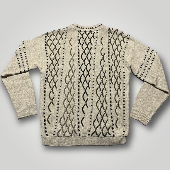 Vintage Protege Collection 3D Coogi Cosby Style Sweater Medium Large Made in USA - Picture 2 of 16